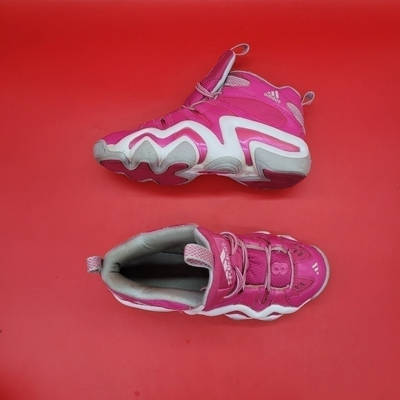 ADIDAS CRAZY 8 Kobe Basketball Shoes 6.5 Women 5 Youth Pink White - Picture 9 of 13
